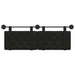Cap de pat suspendat Negru 150 x 55 x 5 cm Piele artificială - WALTI WALTI