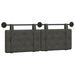 Cap de pat suspendat Pe perete Negru 150 x 55 x 5 cm PU antic - WALTI WALTI