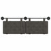 Cap de pat suspendat Pe perete Negru 150 x 55 x 5 cm PU antic - WALTI WALTI