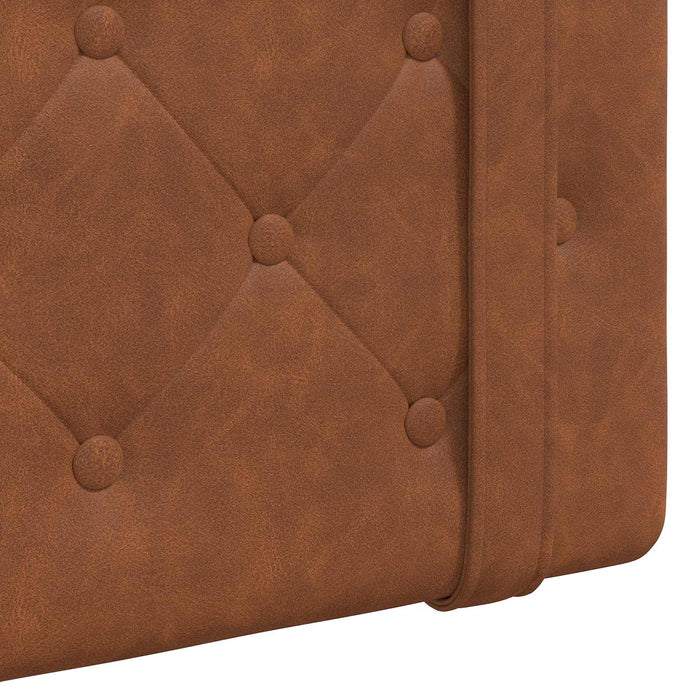 Cap de pat suspendat Pe perete Maro 150 x 55 x 5 cm PU antic - WALTI WALTI