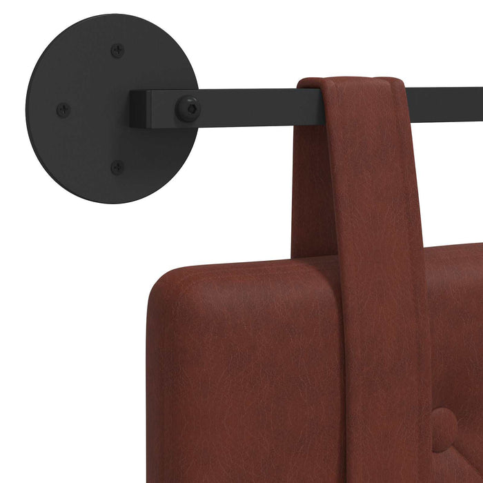 Cap de pat suspendat Maro Lucios 150 x 55 x 5 cm PU antic - WALTI WALTI