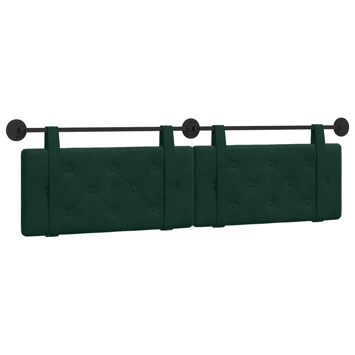 Cap de pat suspendat Verde închis 170 x 55 x 5 cm Catifea - WALTI WALTI