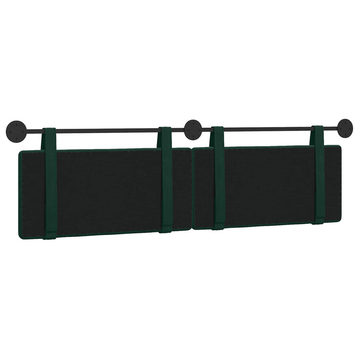 Cap de pat suspendat Verde închis 170 x 55 x 5 cm Catifea - WALTI WALTI