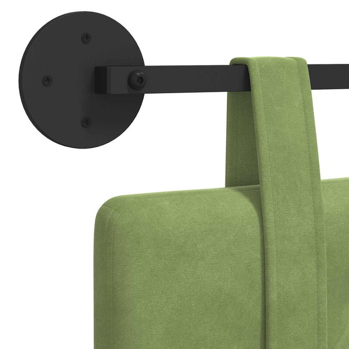 Cap de pat suspendat Verde deschis 170 x 55 x 5 cm Catifea - WALTI WALTI