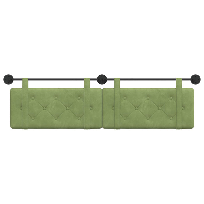 Cap de pat suspendat Verde deschis 170 x 55 x 5 cm Catifea - WALTI WALTI