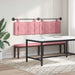 Cap de pat suspendat Pe perete Roz 170 x 55 x 5 cm Catifea - WALTI WALTI