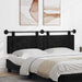 Cap de pat suspendat Pe perete Negru 170 x 55 x 5 cm Catifea - WALTI WALTI