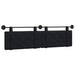 Cap de pat suspendat Pe perete Negru 170 x 55 x 5 cm Catifea - WALTI WALTI