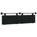 Cap de pat suspendat Pe perete Negru 170 x 55 x 5 cm Catifea - WALTI WALTI