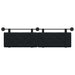 Cap de pat suspendat Pe perete Negru 170 x 55 x 5 cm Catifea - WALTI WALTI