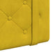 Cap de pat suspendat Pe perete Galben 170 x 55 x 5 cm Catifea - WALTI WALTI