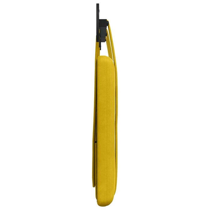 Cap de pat suspendat Pe perete Galben 170 x 55 x 5 cm Catifea - WALTI WALTI