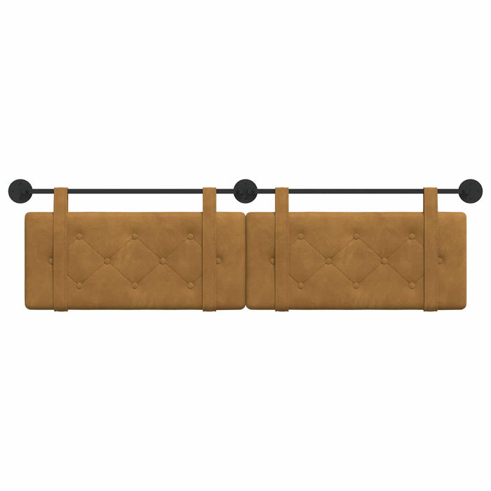 Cap de pat suspendat Pe perete Maro 170 x 55 x 5 cm Catifea - WALTI WALTI