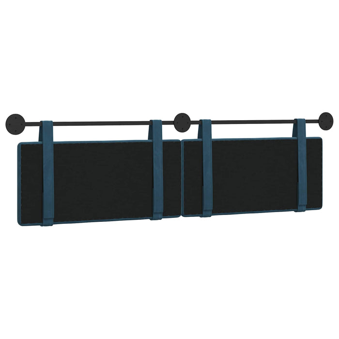 Cap de pat suspendat Pe perete albastru 170 x 55 x 5 cm Catifea - WALTI WALTI