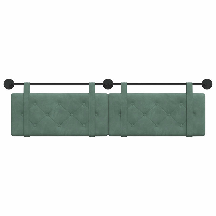 Cap de pat suspendat Verde Mării 170 x 55 x 5 cm Catifea - WALTI WALTI