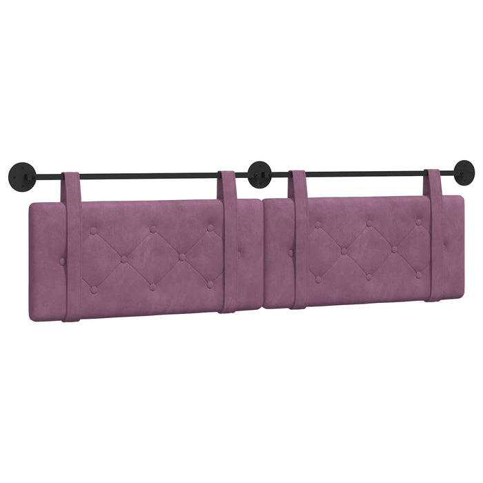 Cap de pat suspendat Pe perete Violet 170 x 55 x 5 cm Catifea - WALTI WALTI
