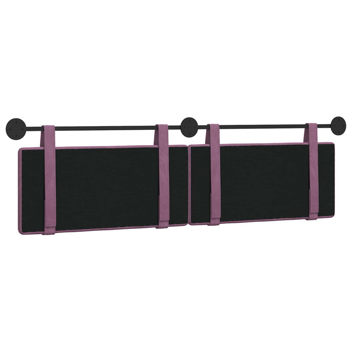 Cap de pat suspendat Pe perete Violet 170 x 55 x 5 cm Catifea - WALTI WALTI