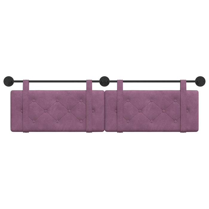 Cap de pat suspendat Pe perete Violet 170 x 55 x 5 cm Catifea - WALTI WALTI
