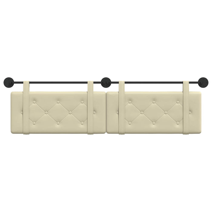 Cap de pat suspendat Crem 170 x 55 x 5 cm Piele artificială - WALTI WALTI