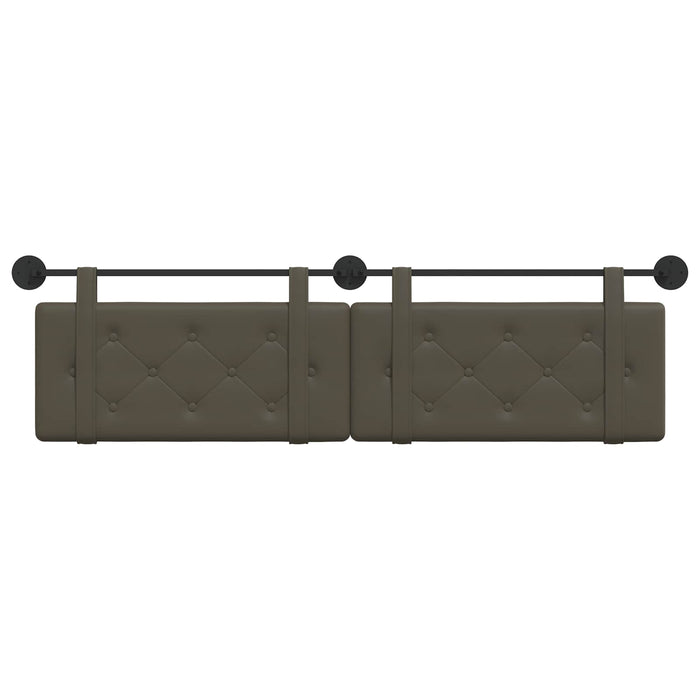 Cap de pat suspendat Gri 170 x 55 x 5 cm Piele artificială - WALTI WALTI