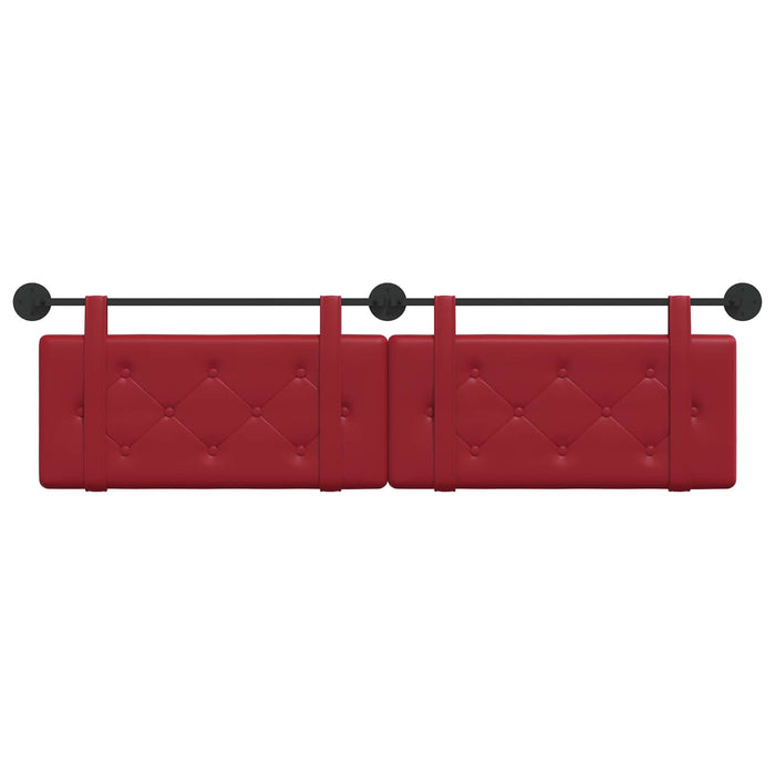 Cap de pat suspendat Roșu Vin 170 x 55 x 5 cm Piele artificială - WALTI WALTI