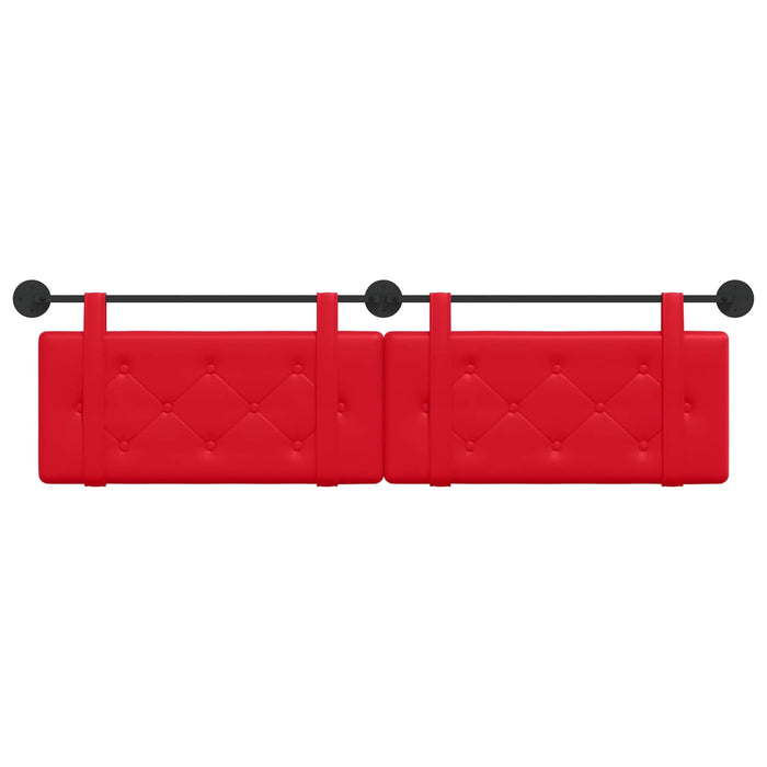 Cap de pat suspendat Roșu 170 x 55 x 5 cm Piele artificială - WALTI WALTI