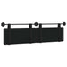 Cap de pat suspendat Negru 170 x 55 x 5 cm Piele artificială - WALTI WALTI