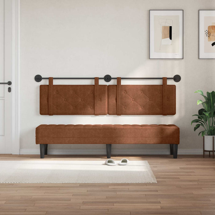 Cap de pat suspendat Pe perete Maro 170 x 55 x 5 cm PU antic - WALTI WALTI