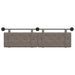 Cap de pat suspendat Pe perete Gri 170 x 55 x 5 cm PU antic - WALTI WALTI