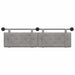 Cap de pat suspendat Gri deschis 190 x 55 x 7 cm Catifea - WALTI WALTI
