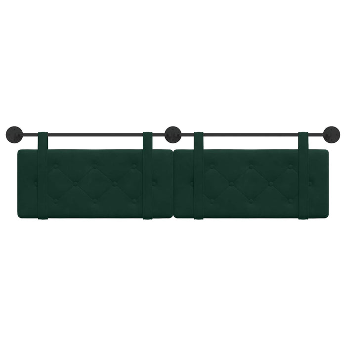 Cap de pat suspendat Verde închis 190 x 55 x 5 cm Catifea - WALTI WALTI