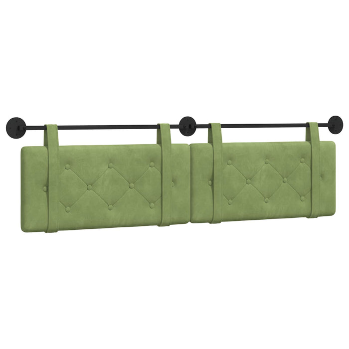 Cap de pat suspendat Verde deschis 190 x 55 x 5 cm Catifea - WALTI WALTI