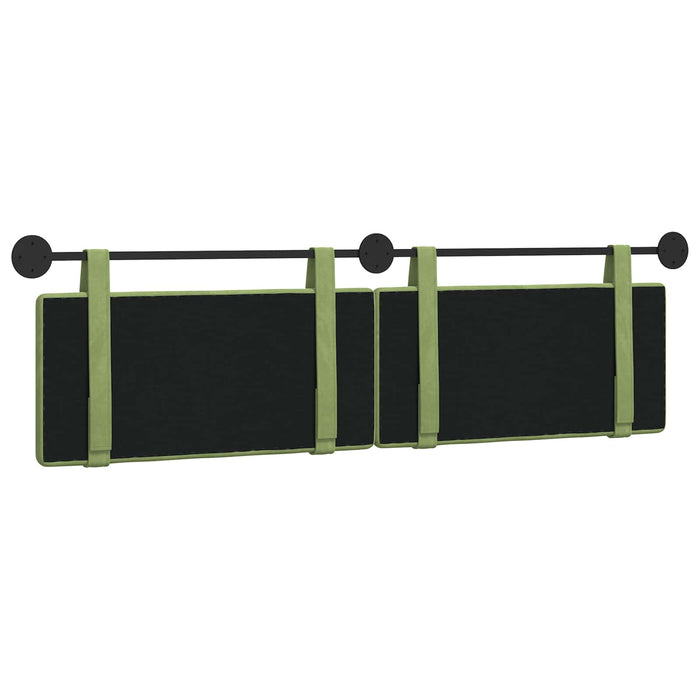 Cap de pat suspendat Verde deschis 190 x 55 x 5 cm Catifea - WALTI WALTI