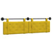 Cap de pat suspendat Pe perete Galben 190 x 55 x 5 cm Catifea - WALTI WALTI