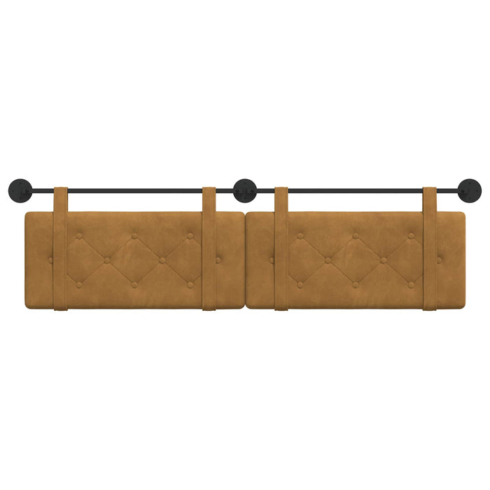 Cap de pat suspendat Pe perete Maro 190 x 55 x 5 cm Catifea - WALTI WALTI
