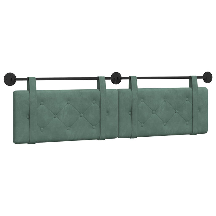 Cap de pat suspendat Verde Mării 190 x 55 x 5 cm Catifea - WALTI WALTI