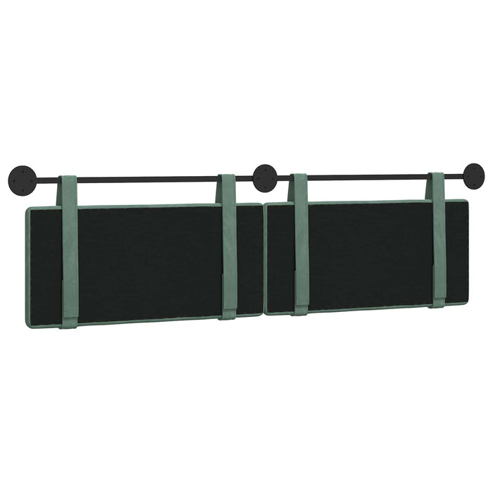 Cap de pat suspendat Verde Mării 190 x 55 x 5 cm Catifea - WALTI WALTI
