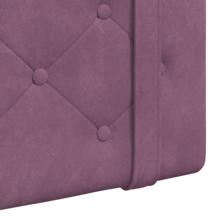 Cap de pat suspendat Pe perete Violet 190 x 55 x 5 cm Catifea - WALTI WALTI