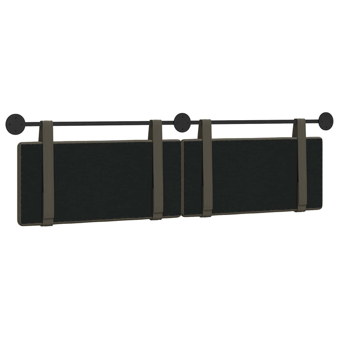 Cap de pat suspendat Gri 190 x 55 x 5 cm Piele artificială - WALTI WALTI