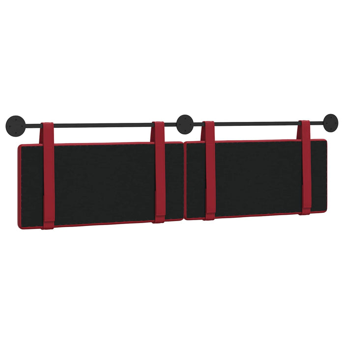 Cap de pat suspendat Roșu Vin 190 x 55 x 5 cm Piele artificială - WALTI WALTI