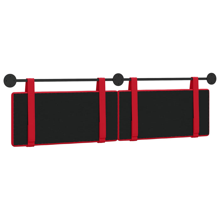 Cap de pat suspendat Roșu 190 x 55 x 5 cm Piele artificială - WALTI WALTI