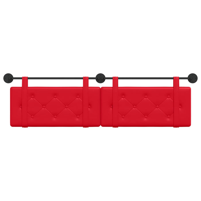 Cap de pat suspendat Roșu 190 x 55 x 5 cm Piele artificială - WALTI WALTI