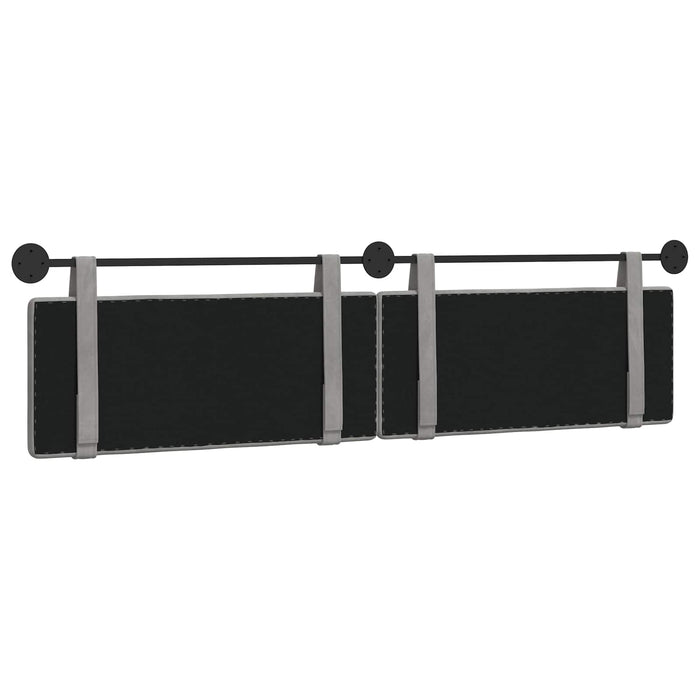 Cap de pat suspendat Gri deschis 210 x 55 x 5 cm Catifea - WALTI WALTI