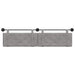 Cap de pat suspendat Gri deschis 210 x 55 x 5 cm Catifea - WALTI WALTI