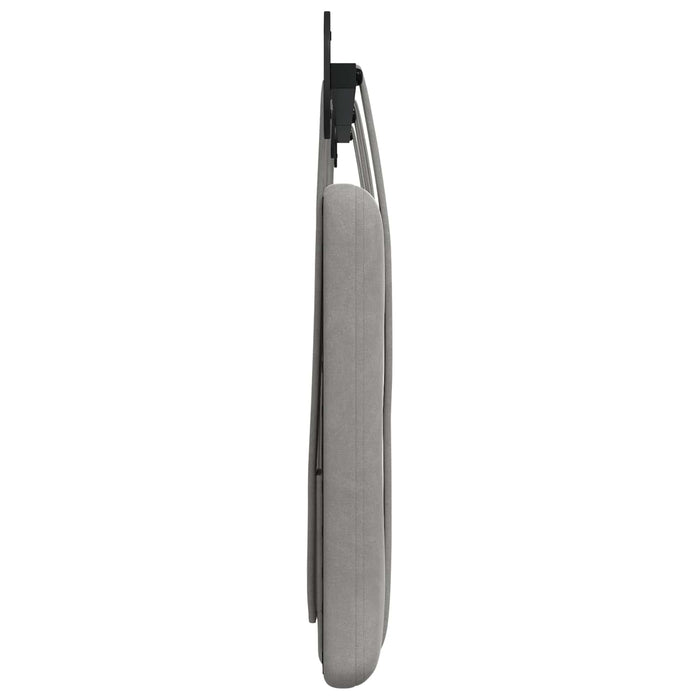 Cap de pat suspendat Gri deschis 210 x 55 x 5 cm Catifea - WALTI WALTI