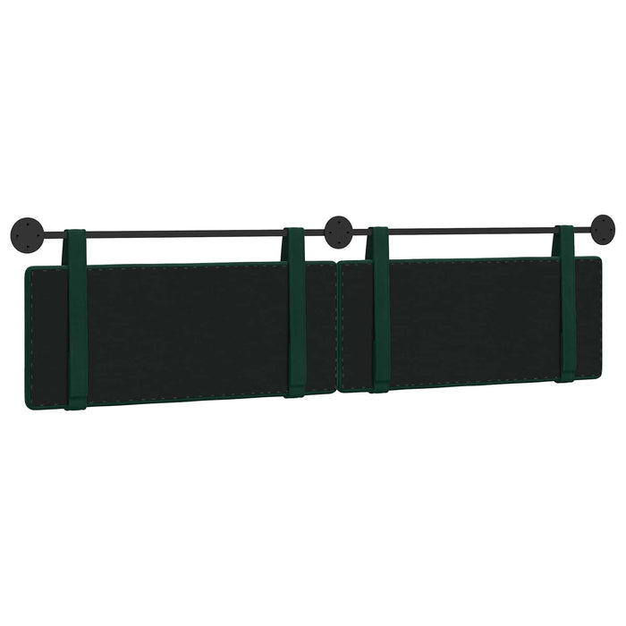 Cap de pat suspendat Verde închis 210 x 55 x 5 cm Catifea - WALTI WALTI