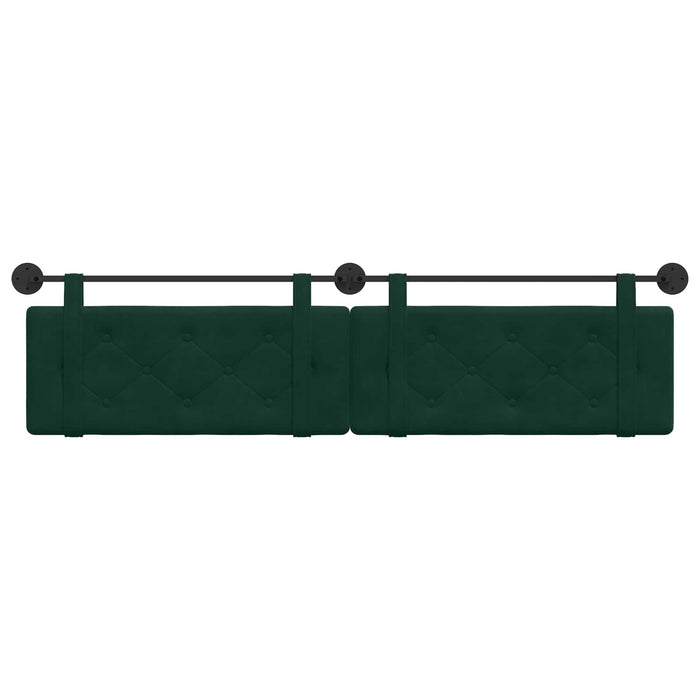 Cap de pat suspendat Verde închis 210 x 55 x 5 cm Catifea - WALTI WALTI