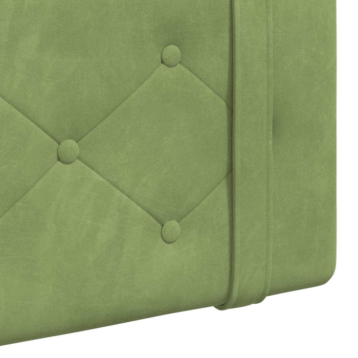 Cap de pat suspendat Verde deschis 210 x 55 x 5 cm Catifea - WALTI WALTI