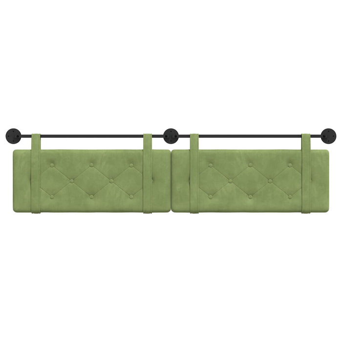 Cap de pat suspendat Verde deschis 210 x 55 x 5 cm Catifea - WALTI WALTI