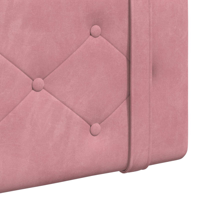 Cap de pat suspendat Pe perete Roz 210 x 55 x 5 cm Catifea - WALTI WALTI